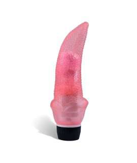 Vibrador Língua Rosa Jelly 18 cm,218002