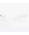 Dildo de Vidro Cristal Efeito Bolas 20 cm