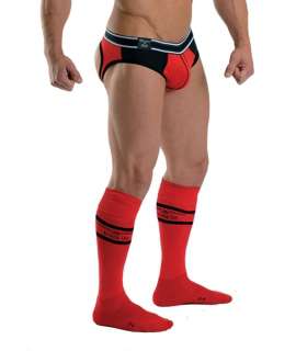 Football socks with Pocket Mister B Urban Red 134007
