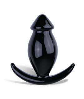 Plug Vidro Cónico Preto 10 cm,238001