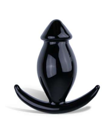 Plug Vidro Cónico Preto 10 cm,238001