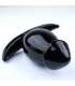 Plug Vidro Cónico Preto 10 cm,238001