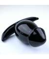 Plug Vidro Cónico Preto 10 cm,238001