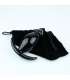Plug Vidro Cónico Preto 10 cm,238001