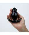 Plug Vidro Cónico Preto 10 cm,238001