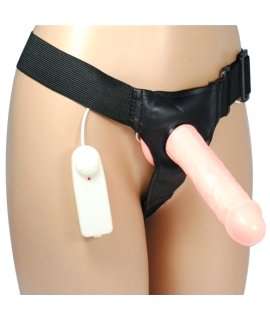 Strap-On Clássico com Dildo Vibratório,150002