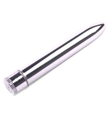 Vibrador Clássico Prateado 18 cm,217014