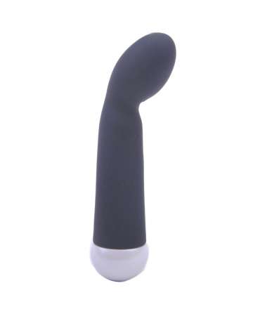 Vibrador Ponto G Silicone Preto 15 cm,213010