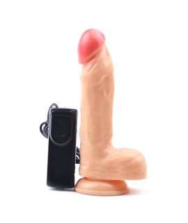 Dildo Realístico Vibrador com Ventosa Bege 20 cm,218004