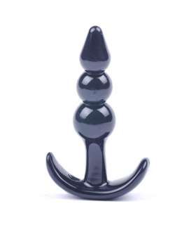 Plug Anal com Bolas Oh Pleasure Preto 9,5 cm,237007