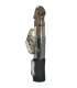 Vibrador Rabbit Preto com Esferas Rotativas 22 cm
