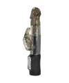 Vibrador Rabbit Preto com Esferas Rotativas 22 cm