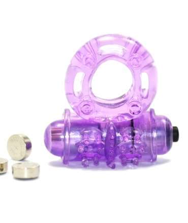 Cockring Vibratório Buzz Tingle Roxo,130017