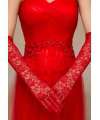 Gloves Lace Red