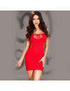 Mini Dress in Stretch Fabric Pink or Red Chilirose 197034