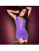 Mini Dress Inserts Net Chilirose Black or Purple 197039