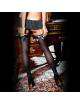 Socks. with Black Lace Satin Baci