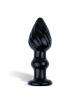 Plug Espada Vidro Preto 11 cm