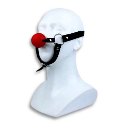 Mordaça Bondage com Bola em Silicone Vermelha,334021
