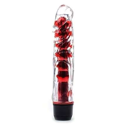Vibrator the Classic Crystal Red 17,5 cm 217016