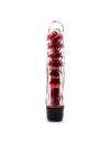 Vibrator the Classic Crystal Red 17,5 cm