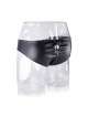 Cueca Homem Couro Sintético Laços Preto,339022