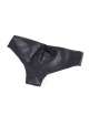 Cueca Homem Couro Sintético Laços Preto,339022