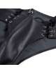 Cueca Homem Couro Sintético Laços Preto,339022