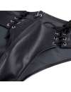Cueca Homem Couro Sintético Laços Preto,339022