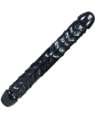 Dildo Duplo JR Veined Double Header Preto 30 cm