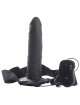 Strap-on Oco com Vibração Real Rapture Air Feeling Preto 20 cm,150007
