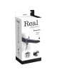 Strap-on Oco com Vibração Real Rapture Air Feeling Preto 20 cm,150007