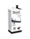 Strap-on Oco com Vibração Real Rapture Air Feeling Preto 20 cm,150007