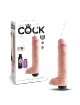 Dildo com Ejaculação e Testículos King Cock Squirting Cock with Balls Bege 20 cm