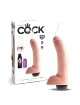 Dildo com Ejaculação e Testículos King Cock Squirting Cock with Balls Bege 18 cm