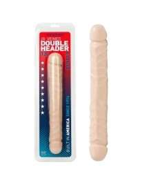 Double Dildo Jr. Veined Double Header Bender Beige 30 cm 224007