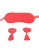 Kit Sale and Slap Nipples Heart Lace Red