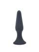 Plug Anal Classic Silicone Medium Size Black 13 cm