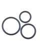 3 x Cockrings Silicone Black