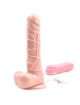 Dildo Realistic Vibrator with Rotation and suction Cup Beige 18 cm 218012