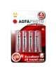 Pack 4 Pilhas Zinco AGFA Photo Everyday Power R6 AA 1,5V,MIGNON