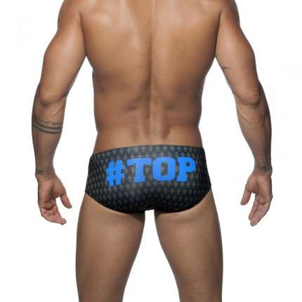 Sunga Addicted Top Brief Azul Marinho,500139