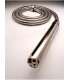Bocal de Chuveiro Stainless Steel Douche + Tubo