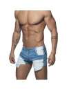Calções Addicted Mini Jeans Holes Azul,500159
