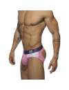 Jockstrap Addicted Contrast Mesh Bottom Brief Rosa,500199