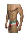 Jockstrap Addicted Contrast Mesh Bottom Brief Vermelho,500197